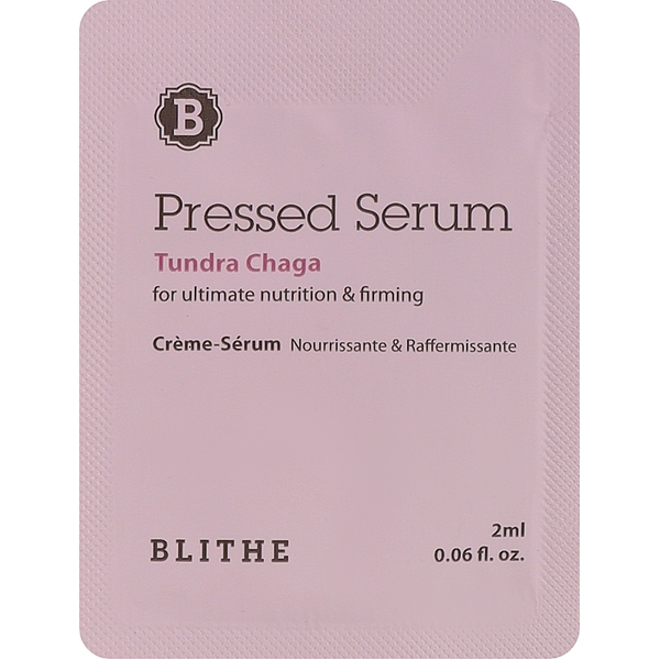 Антивозрастная прессованная сыворотка-крем с экстрактом гриба Чага BLITHE Pressed Serum Tundra Chaga M007479 фото