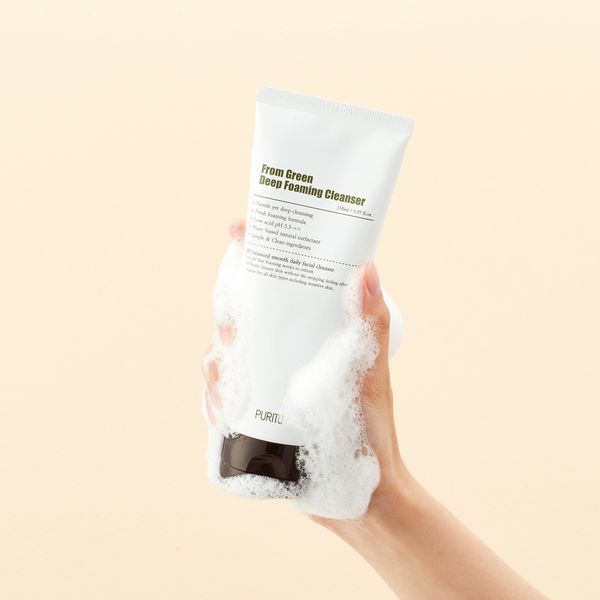 Пінка для вмивання з центеллою і зеленим чаєм Purito From Green Deep Foaming Cleanser M239218 фото