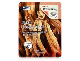 Тканевая маска для лица с экстрактом красного женьшеня 3W Clinic Fresh Red Ginseng Mask Sheet BC-00000918 фото