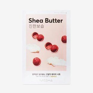 Тканинна маска з маслом ши для обличчя Missha Airy Fit Sheet Mask Shea Butter M007695 фото