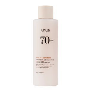 Питательный тонер на основе рисовой воды для сияющей кожи Anua Rice 70 Glow Milky Toner ANU030 фото