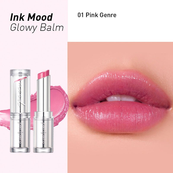 Увлажняющий бальзам для губ PERIPERA INK MOOD GLOWY BALM 01 PINK GENRE 4548 фото