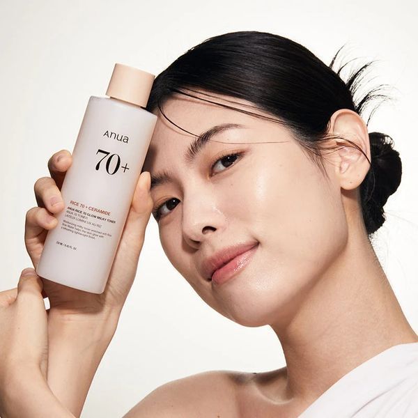 Поживний тонер на рисовій воді для сяяння шкіри Anua Rice 70 Glow Milky Toner ANU030 фото