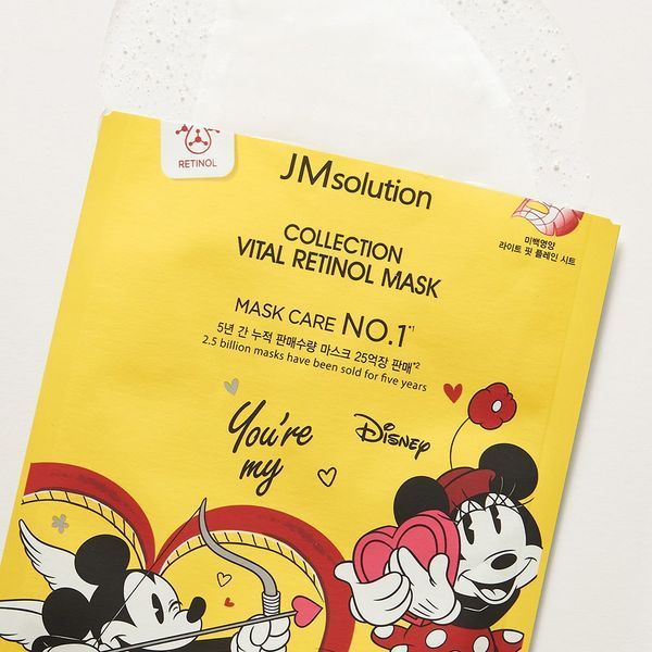 Маска для обличчя тканинна з ретинолом JMsolution Disney Collection Vital Retinol Mask M237622 фото