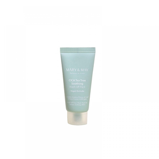 Глиняная маска с экстрактами центеллы и чайного дерева MARY&MAY TeaTree Soothing Wash off Pack MMY012 фото