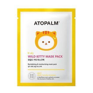 Маска тканинна розгладжуюча для дітей Atopalm Wild Kitty Mask Pack Kids M239074 фото
