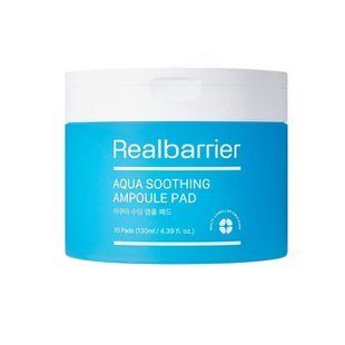 Тонер-педи зволожувальні для чутливої шкіри Real Barrier Aqua Soothing Ampoule Pad M239124 фото