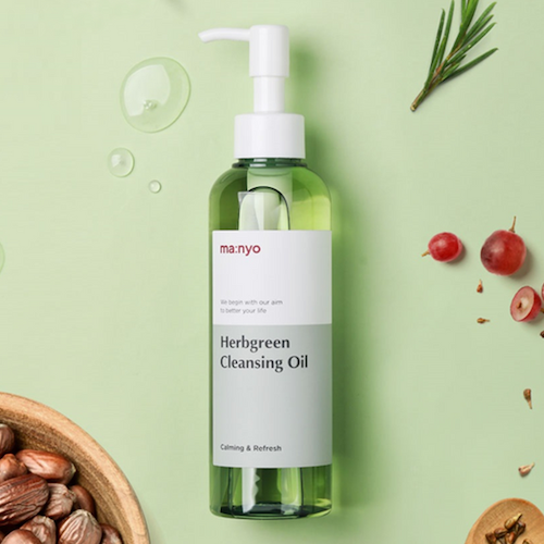Гідрофільна олія на основі комплексу трав Manyo Herb Green Cleansing Oil KSK 7 фото