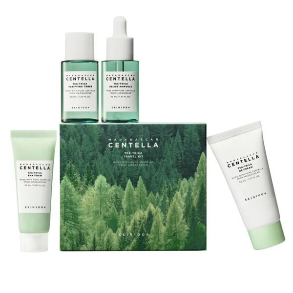 Набір мініатюр з центелою та чайним деревом SKIN1004 Madagascar Centella Tea-Trica Travel Kit M239696 фото