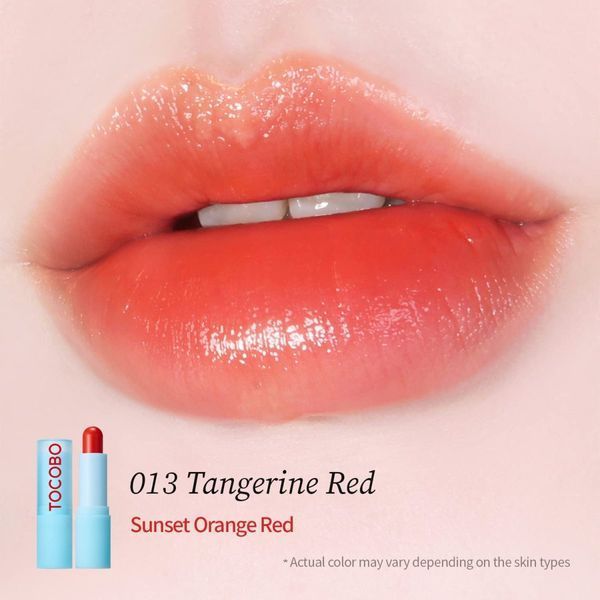 Зволожуючий відтінковий бальзам для губ Tocobo Glass Tinted Lip Balm 013 Tangerine Red M007636 фото