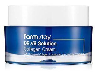 Інтенсивно зволожуючий крем для обличчя з колагеном FarmStay DR.V8 Solution Collagen Cream BC-00001011 фото