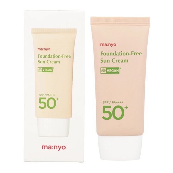 Крем солнцезащитный с тонирующим действием Manyo Foundation Free Sun Cream SPF 50+ PA ++++ M238827 фото