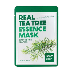 Тканинна маска для обличчя з екстрактом чайного дерева FARMSTAY REAL TEA TREE ESSENCE MASK 5168 фото