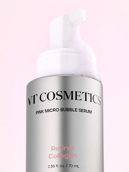 Мікропінна сироватка з ретинолом і колагеном VT Cosmetics Retinol Collagen Pink Micro Bubble Serum M239649 фото