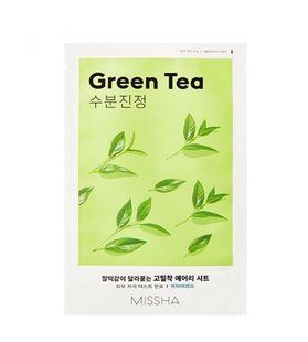 Маска для обличчя з екстрактом зеленого чаю Missha Airy Fit Green Tea Sheet Mask M007690 фото