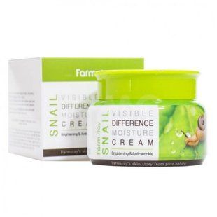 Увлажняющий крем с улиточным муцином FarmStay Visible Difference Moisture Cream Snail LTN0533 фото