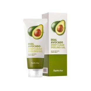 Пилинг-гель с авокадо FARMSTAY REAL AVOCADO DEEP CLEAR PEELING GEL M237350 фото