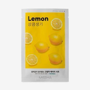 Маска для обличчя з екстрактом лимона Missha Airy Fit Lemon Sheet Mask M007691 фото