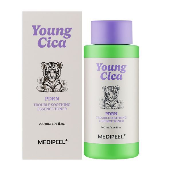 Заспокійлива тонер-есенція для обличчя з PDRN та центелою Medipeel Young Cica PDRN Trouble Soothing Essence Toner M239399 фото