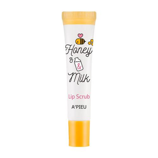 Скраб для губ на основі меду, олій та цукру A'PIEU HONEY & MILK LIP SCRUB APU144 фото