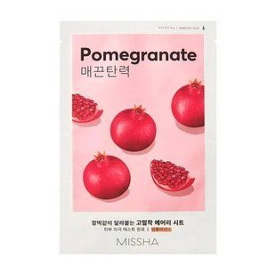 Маска для обличчя з екстрактом граната Missha Airy Fit Pomegranate Sheet Mask M007697 фото