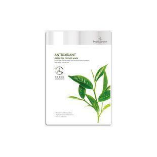 Тканевая маска для лица c экстрактом зеленого чая BeauuGreen Antioxidant Green Tea Essence Mask LTN0021 фото