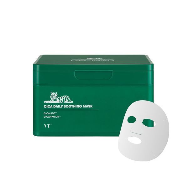 Набор успокаивающих масок для чувствительной кожи VT Cosmetics Cica Daily Soothing Mask M239406 фото