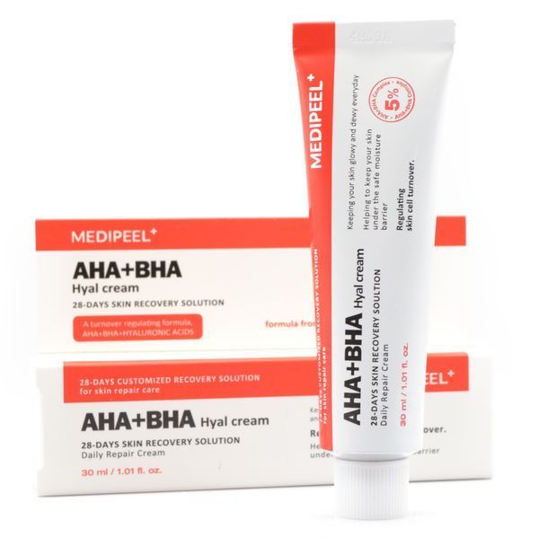 Обновляющий крем для лица с комплексом кислот Medipeel AHA BHA 28 Days Hyal Cream BC-00001781 фото