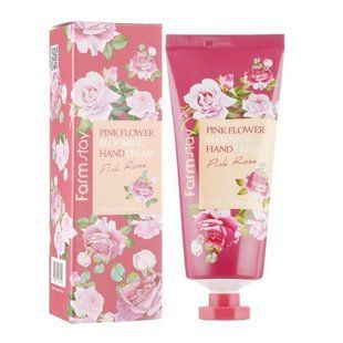 FarmStay Крем для рук розовая роза Pink Flower Blooming Hand Cream Pink Rose, 100 ml M237588 фото