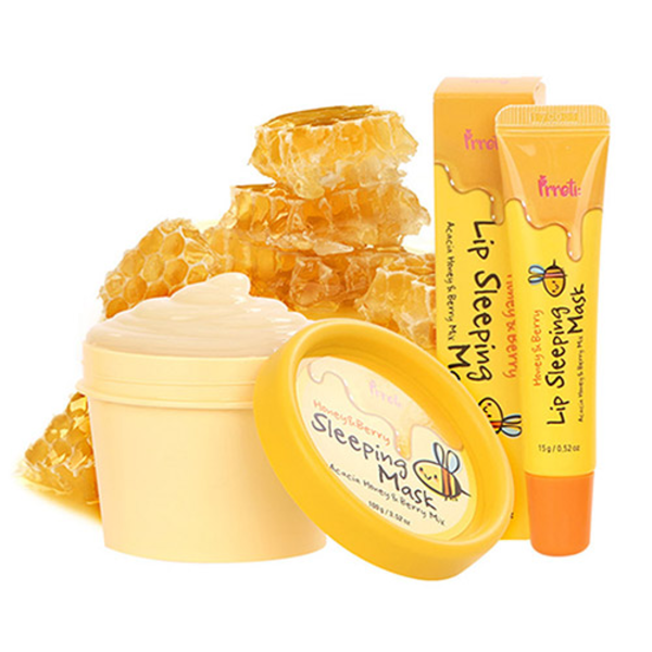 Ночная маска для губ PRRETI Honey & Berry Lip Sleeping Mask 1754 фото
