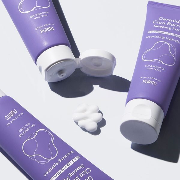 Успокаивающая ночная маска для лица с центеллой Purito Dermide Cica Barrier Sleeping Pack BC-00002318 фото
